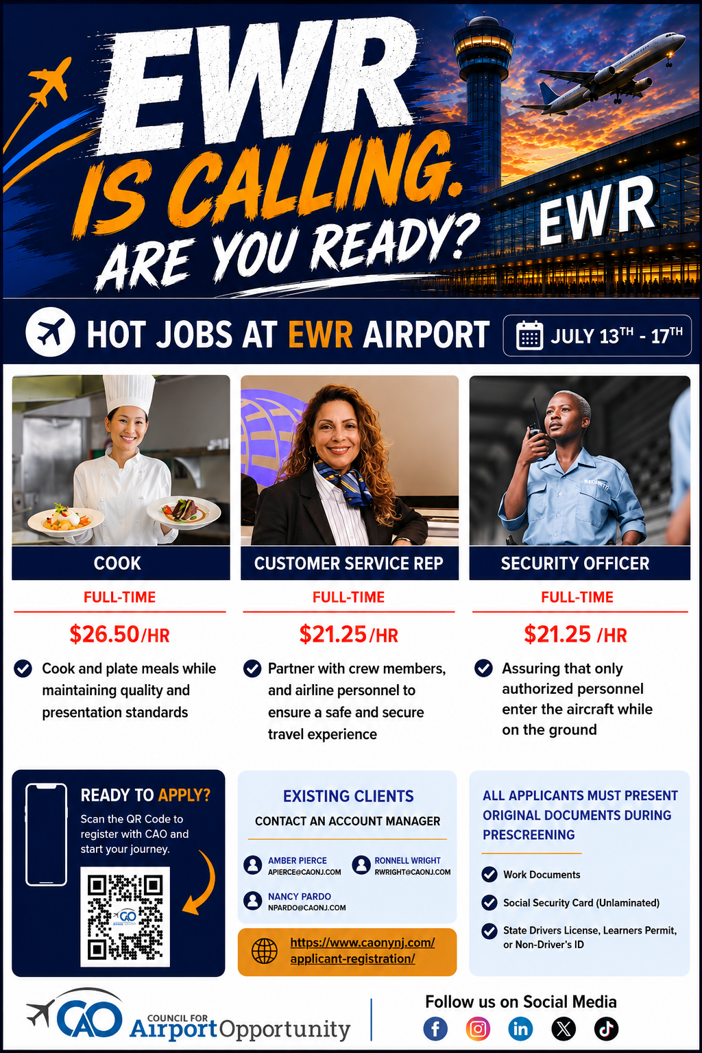 Hot Jobs (July 13-17)