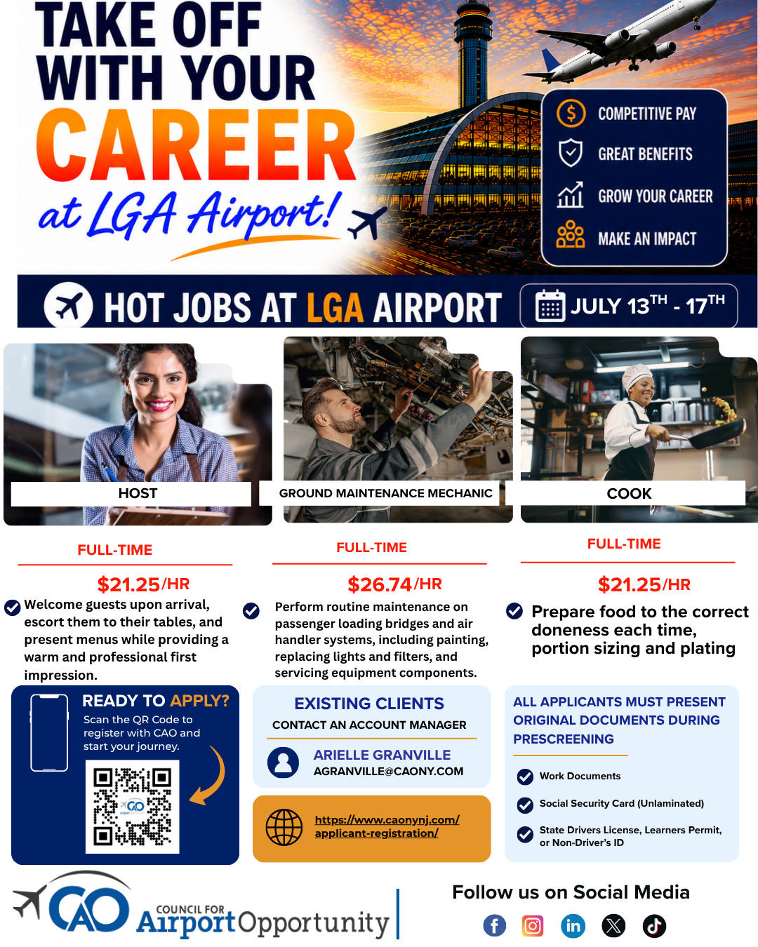 Hot Jobs (July 13-17)