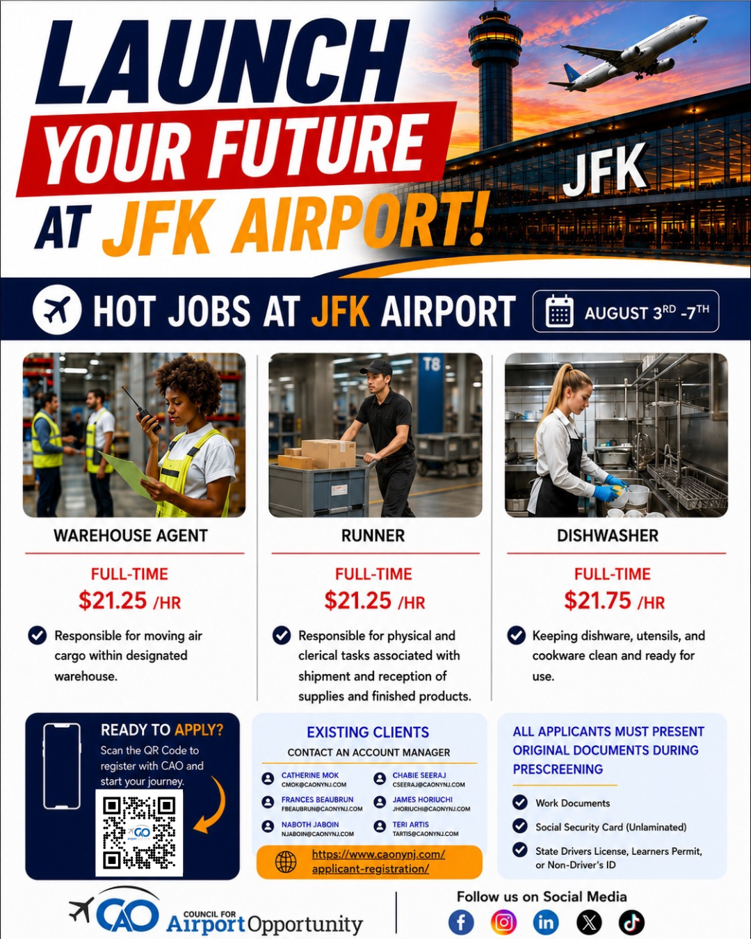 Hot Jobs (August 3-7)